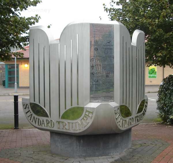 Plinth at site of old car factory in Canley