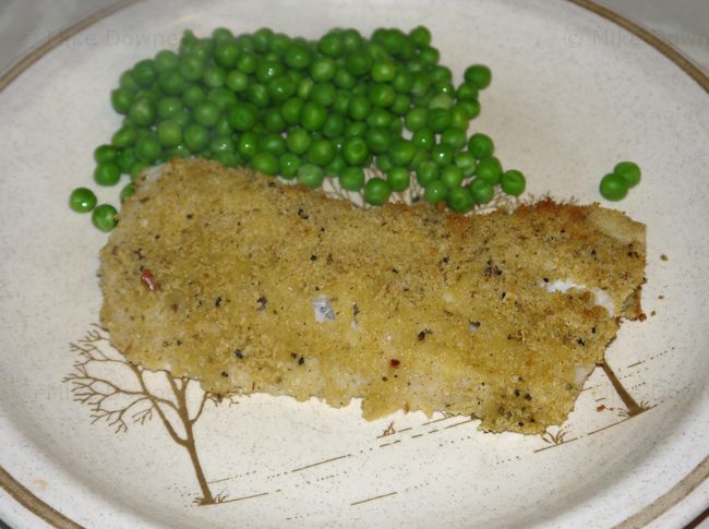 Cod with spicy breadcrumb topping