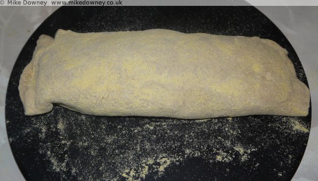 Making the Stromboli Pizza