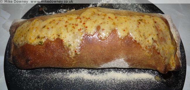 The cooked Stromboli Pizza